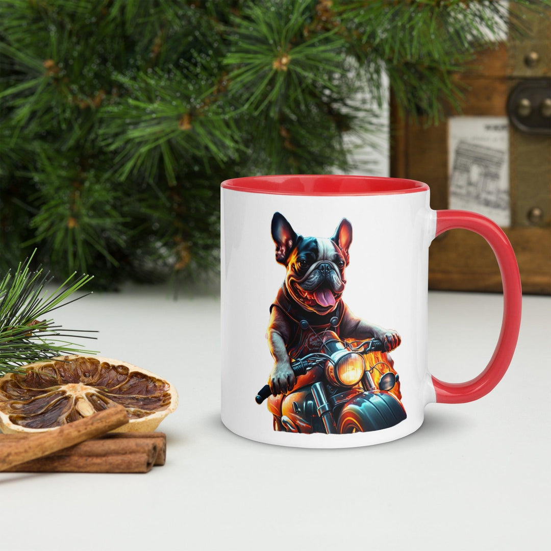 Chopper Frenchie Tasse mit farbiger Innenseite - Bobbis Store Hunde