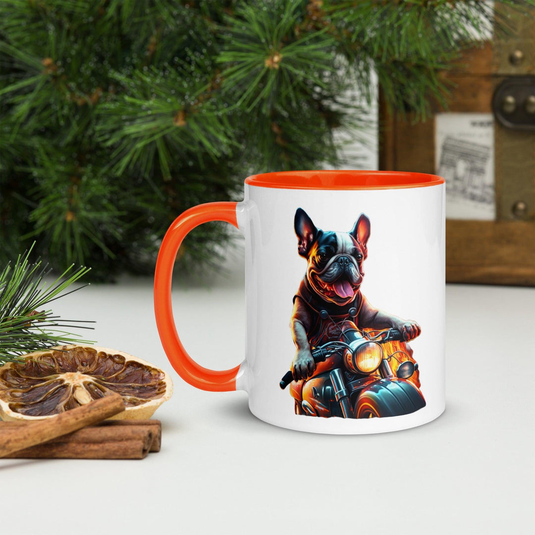 Chopper Frenchie Tasse mit farbiger Innenseite - Bobbis Store Hunde