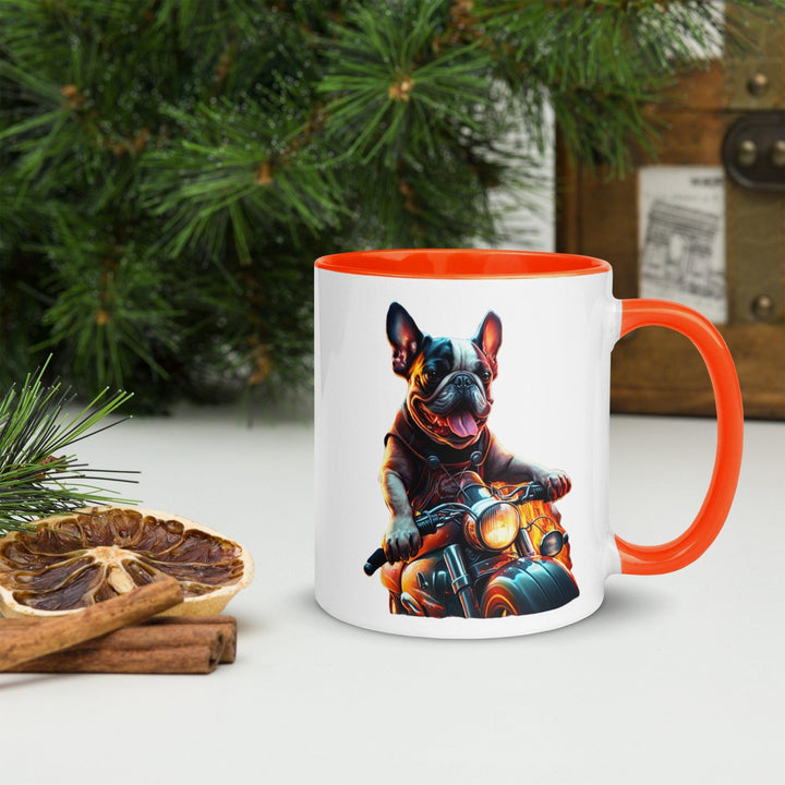 Chopper Frenchie Tasse mit farbiger Innenseite - Bobbis Store Hunde