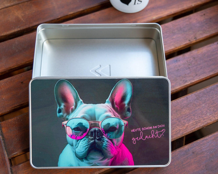 Color Frenchie Brotdose / Geschenkdose - Bobbis Store Hunde