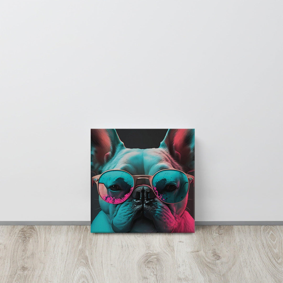 Color Frenchie Leinwand - Bobbis Store Hunde