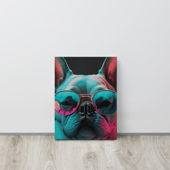 Color Frenchie Leinwand - Bobbis Store Hunde