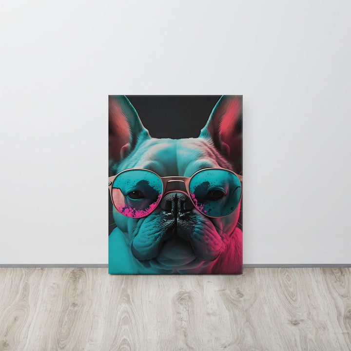Color Frenchie Leinwand - Bobbis Store Hunde