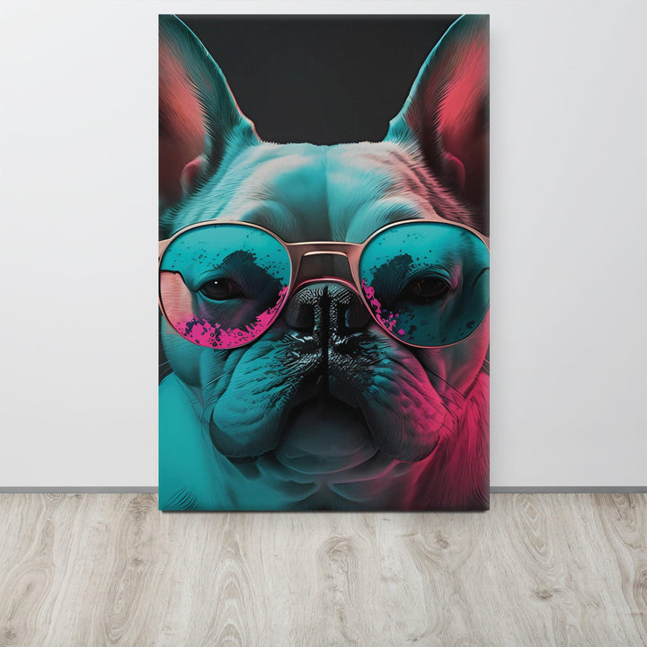 Color Frenchie Leinwand - Bobbis Store Hunde