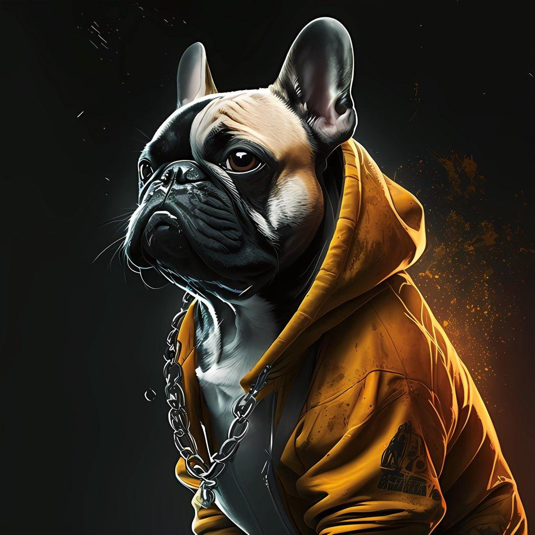Coole Frenchie Leinwand - Bobbis Store Hunde