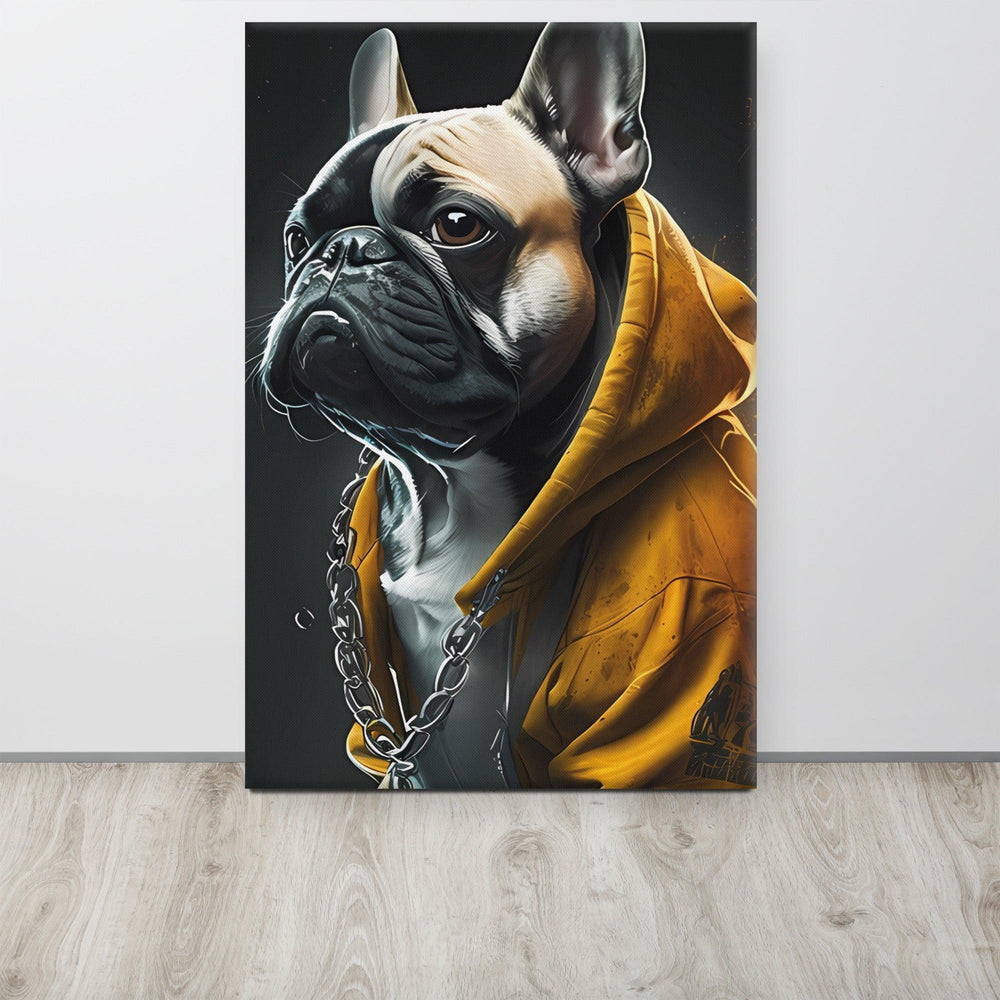 Coole Frenchie Leinwand - Bobbis Store Hunde