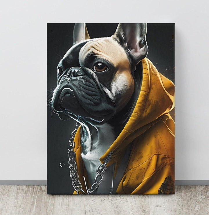 Coole Frenchie Leinwand - Bobbis Store Hunde