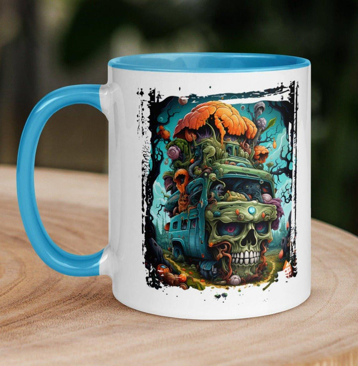 Creepy Car Tasse mit farbiger Innenseite - Bobbis Store Hunde