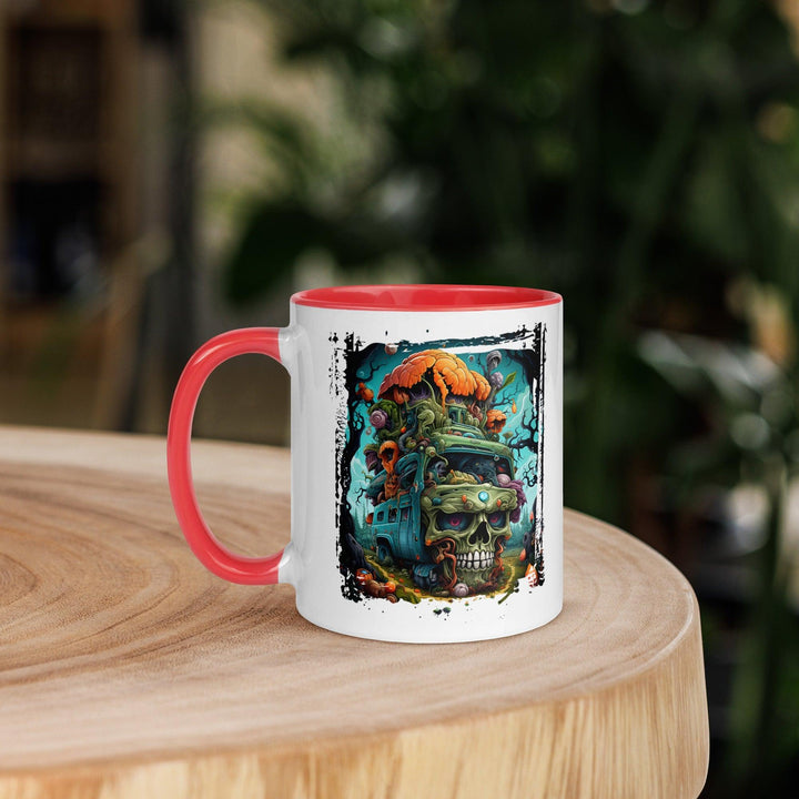 Creepy Car Tasse mit farbiger Innenseite - Bobbis Store Hunde