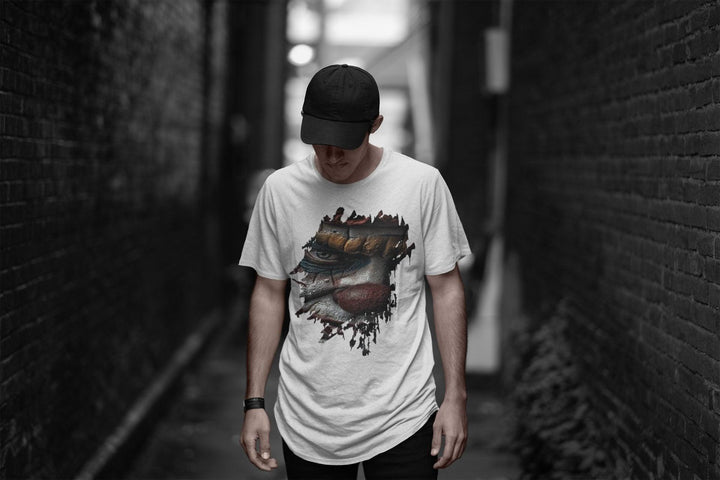 Creepy Clown Unisex-Bio-Baumwoll-T-Shirt - Bobbis Store Hunde