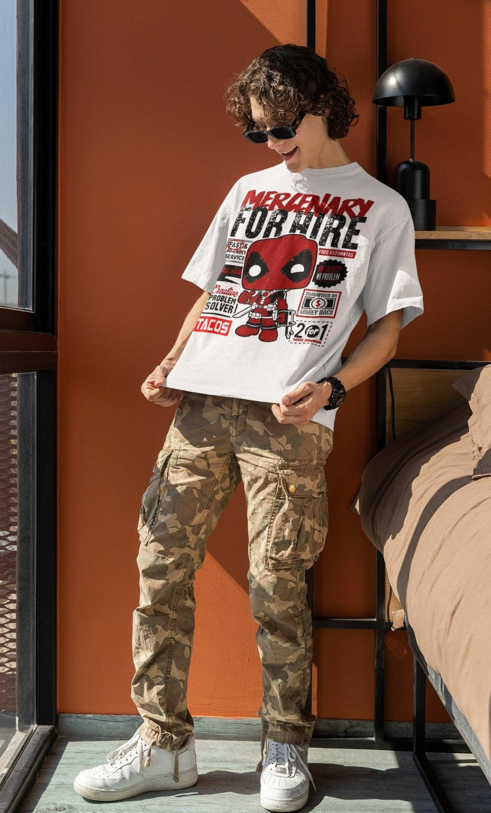 Deadpool Mercenary - Bio-Baumwoll-T-Shirt - Bobbis Store Hunde