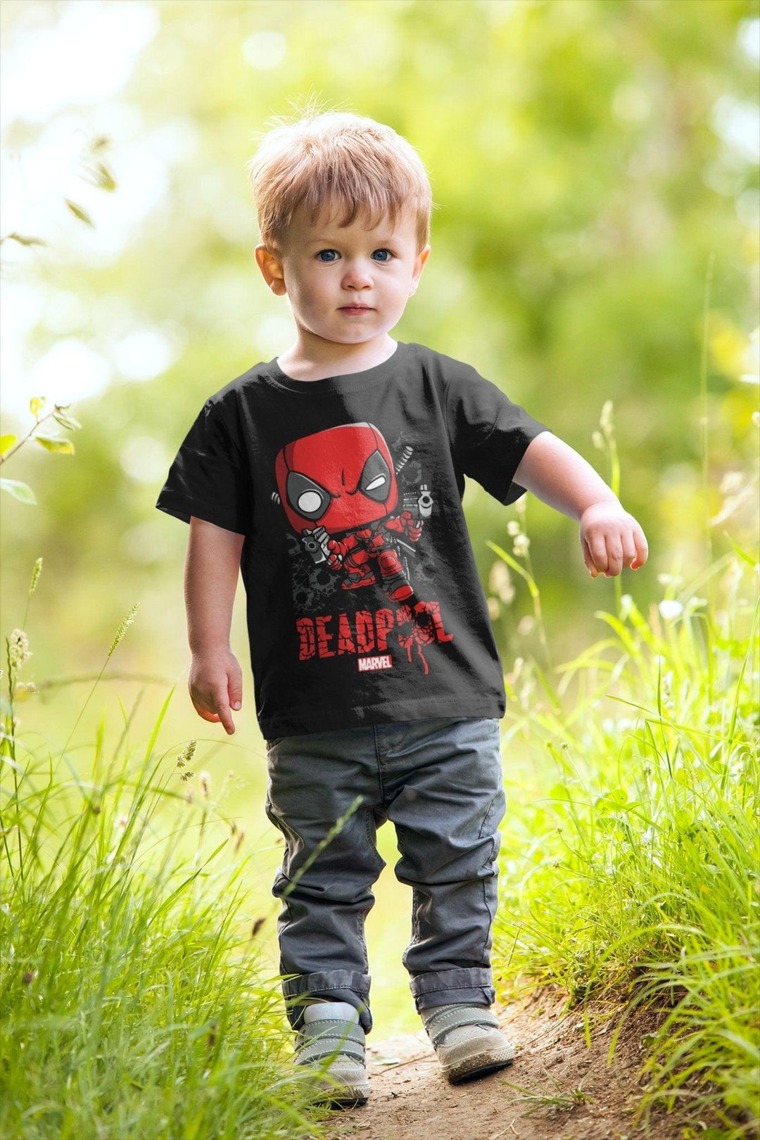 Deadpool Mercenary Bio-Baumwoll-T-Shirt für Kinder - Bobbis Store Hunde