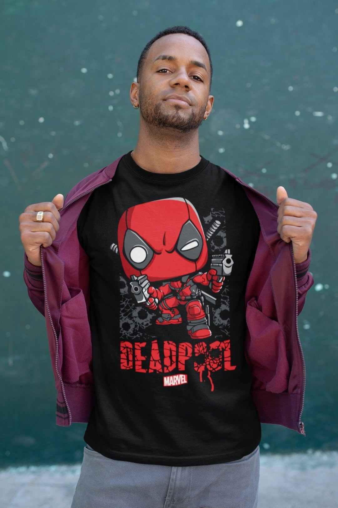 Deadpool Unisex-Bio-Baumwoll-T-Shirt - Bobbis Store Hunde