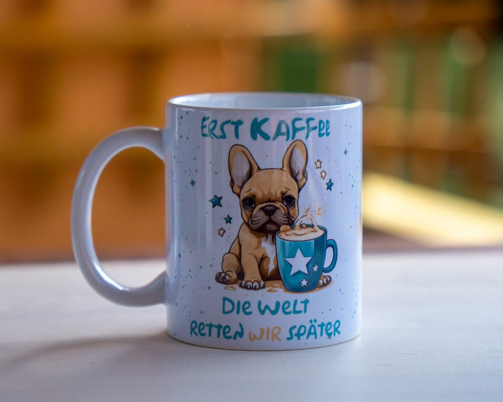 Erst Kaffee white - Tasse - Bobbis Store Hunde