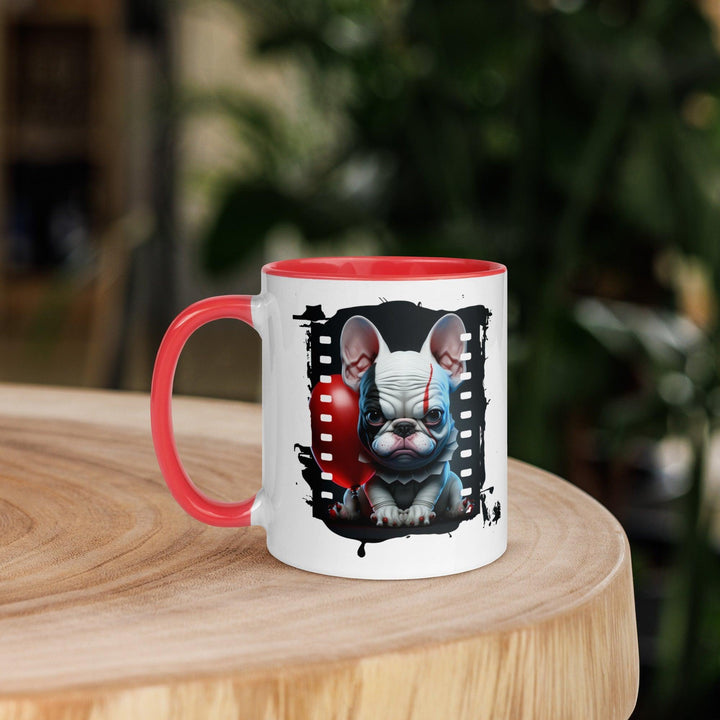 ES Frenchie Tasse mit farbiger Innenseite - Bobbis Store Hunde