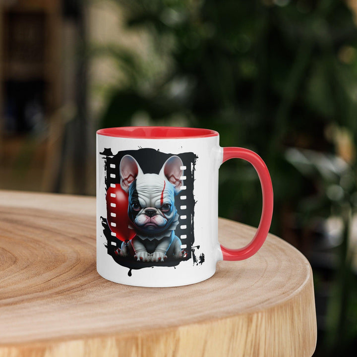 ES Frenchie Tasse mit farbiger Innenseite - Bobbis Store Hunde