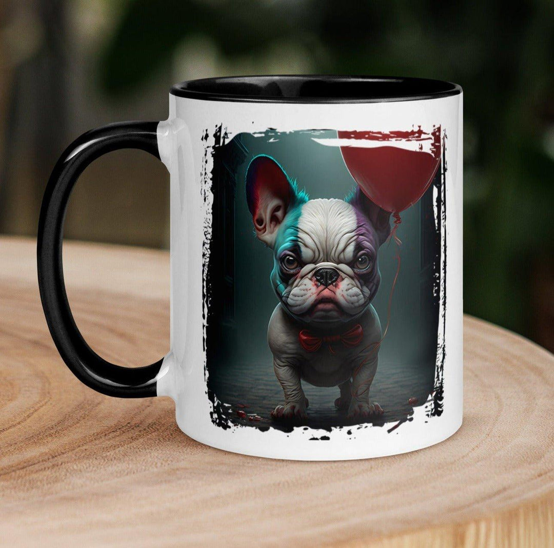 Evil Frenchie Tasse mit farbiger Innenseite - Bobbis Store Hunde