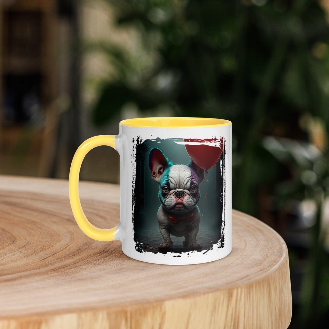 Evil Frenchie Tasse mit farbiger Innenseite - Bobbis Store Hunde