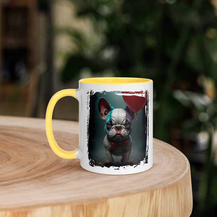 Evil Frenchie Tasse mit farbiger Innenseite - Bobbis Store Hunde