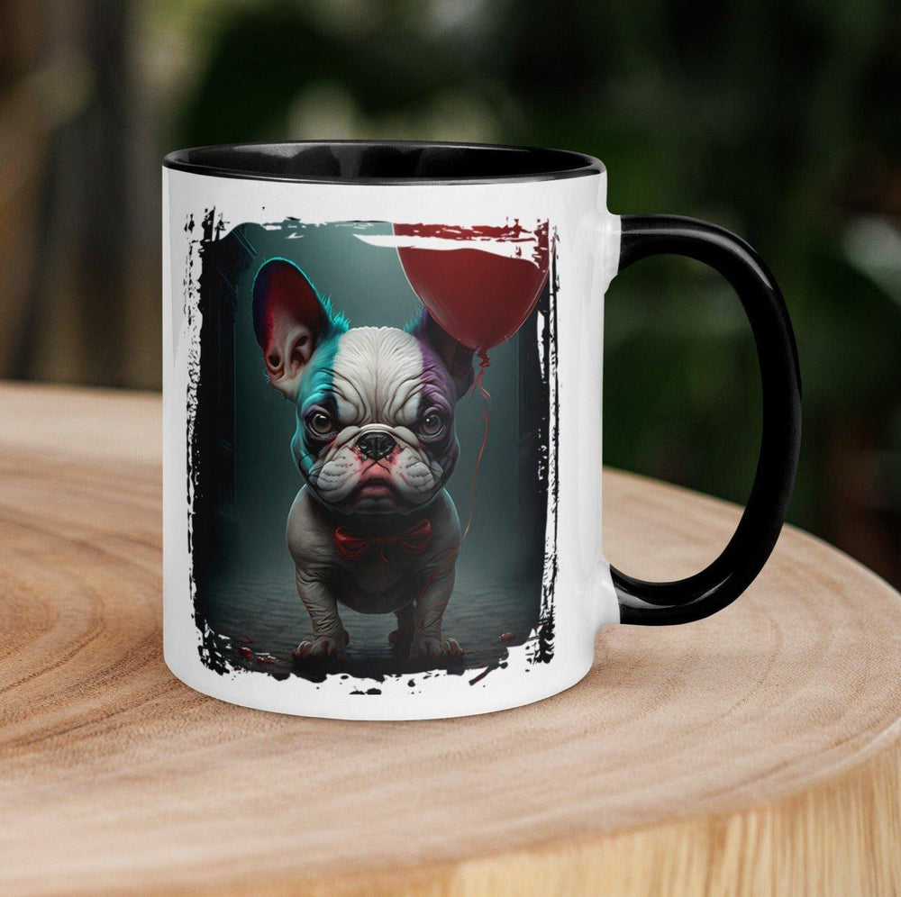 Evil Frenchie Tasse mit farbiger Innenseite - Bobbis Store Hunde
