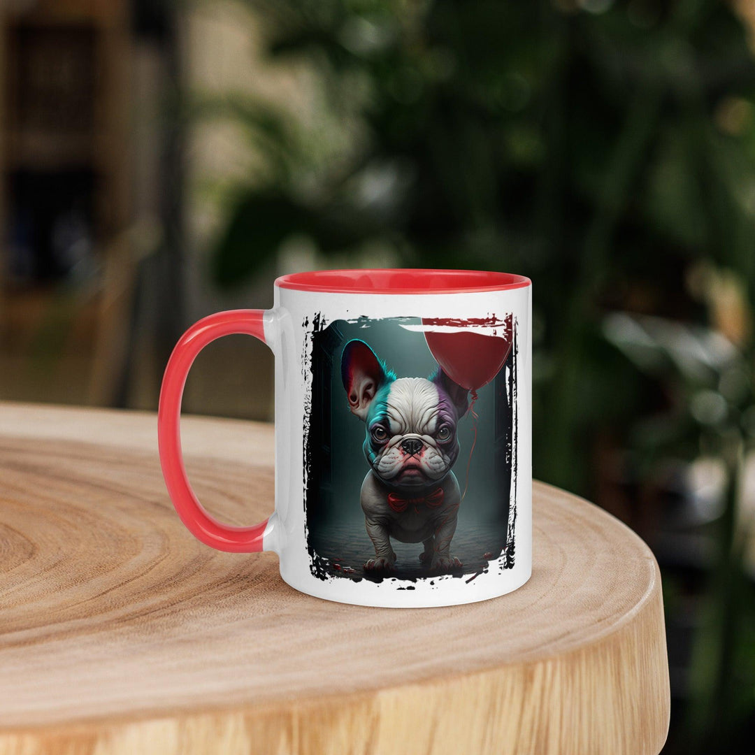 Evil Frenchie Tasse mit farbiger Innenseite - Bobbis Store Hunde