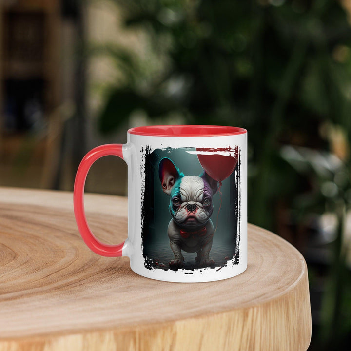 Evil Frenchie Tasse mit farbiger Innenseite - Bobbis Store Hunde