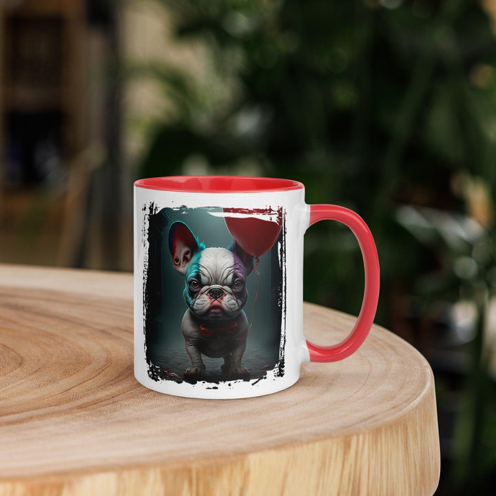 Evil Frenchie Tasse mit farbiger Innenseite - Bobbis Store Hunde