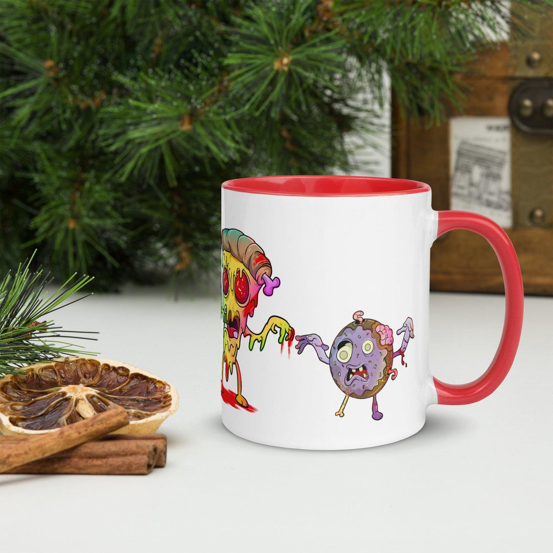 Fast food Zombie Tasse mit farbiger Innenseite - Bobbis Store Hunde