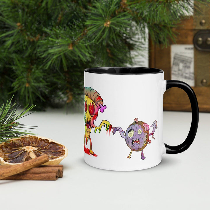 Fast food Zombie Tasse mit farbiger Innenseite - Bobbis Store Hunde