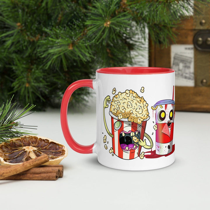 Fast food Zombie Tasse mit farbiger Innenseite - Bobbis Store Hunde