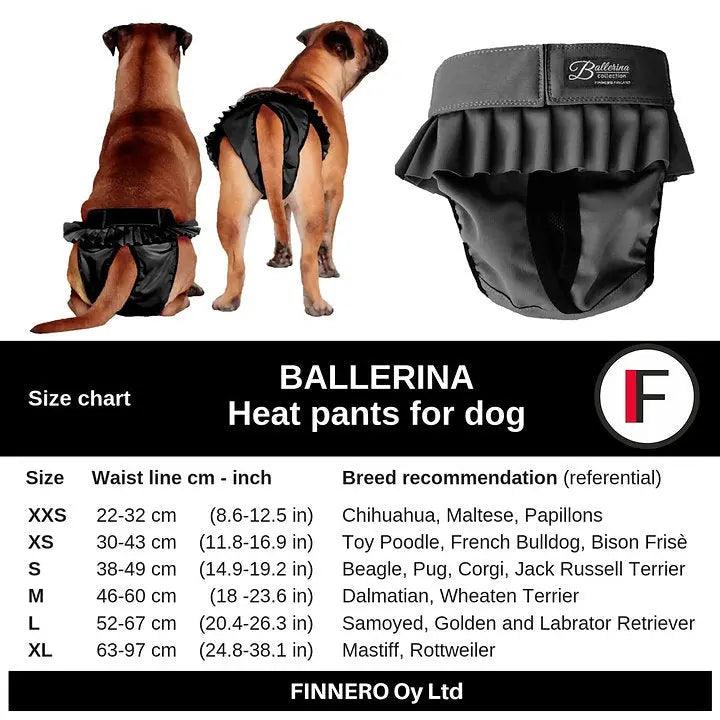 FINNERO BALLERINA Läufigkeitshose Chic Beige - Bobbis Store Hunde