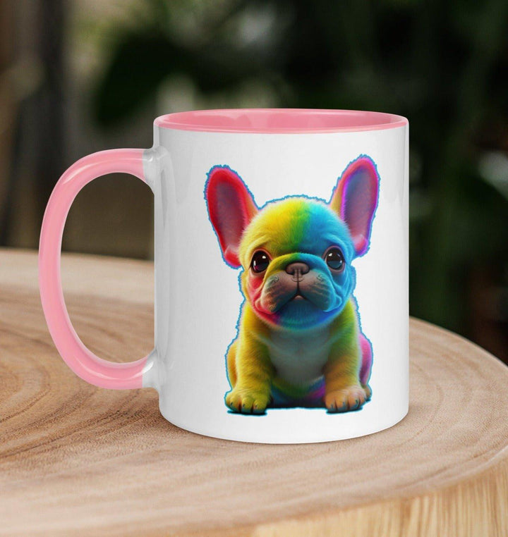 Fluffy Rainbo Tasse mit farbiger Innenseite - Bobbis Store Hunde