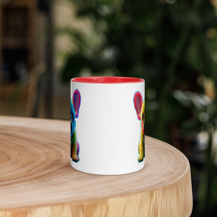 Fluffy Rainbo Tasse mit farbiger Innenseite - Bobbis Store Hunde