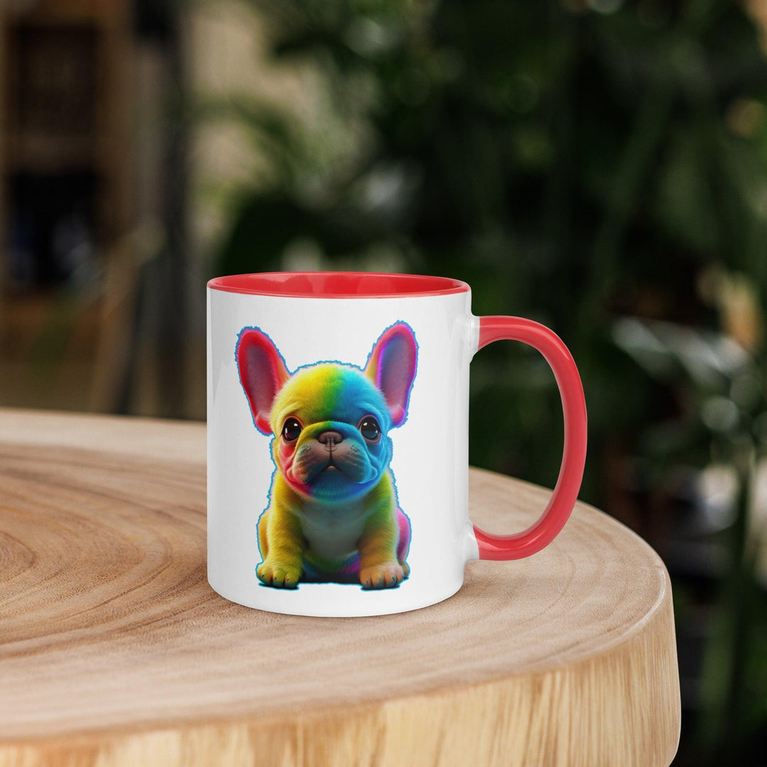 Fluffy Rainbo Tasse mit farbiger Innenseite - Bobbis Store Hunde