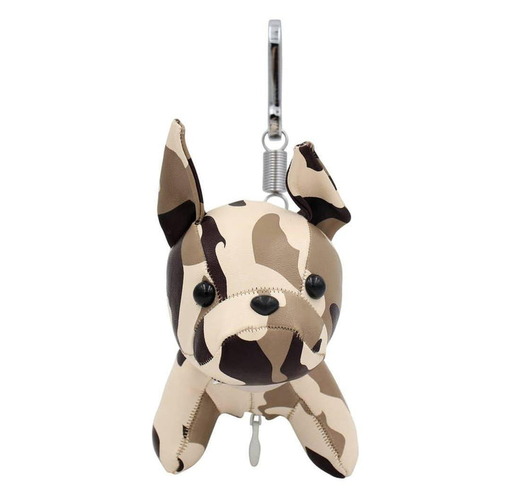 Französische Bulldogge Leder Schlüsselanhänger , Rucksack (Zebra) - Bobbis Store Hunde
