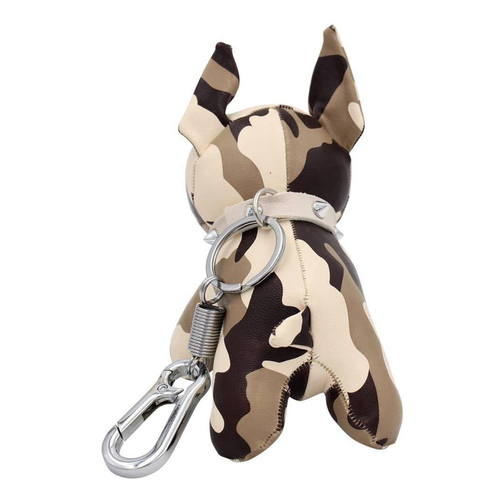 Französische Bulldogge Leder Schlüsselanhänger , Rucksack (Zebra) - Bobbis Store Hunde