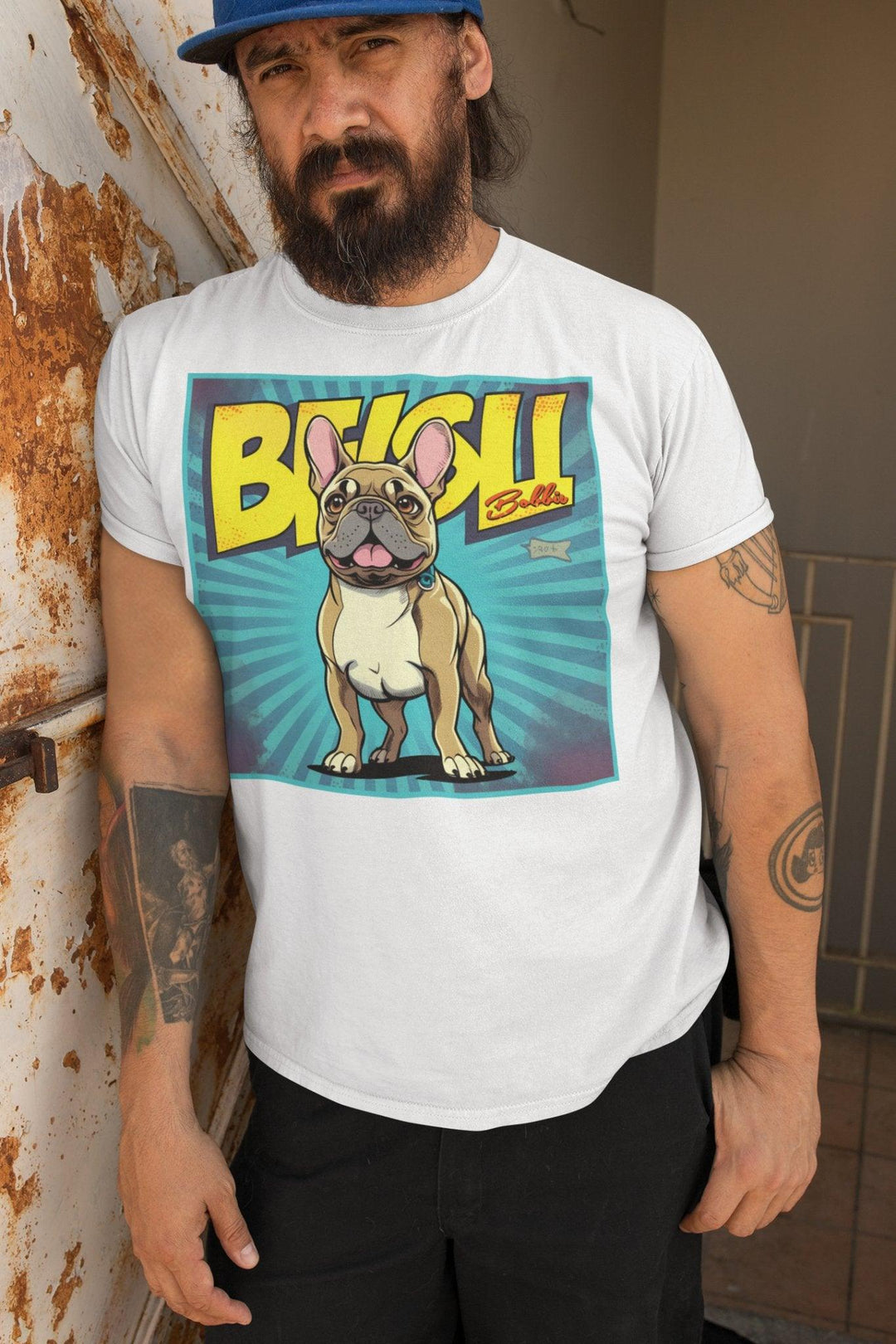 French Beill Herren-T-Shirt - Bobbis Store Hunde