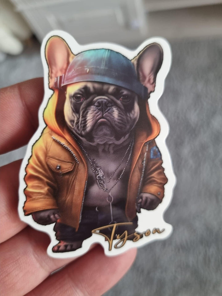 French Bulldog Mafia Aufkleber Sticker - Bobbis Store Hunde