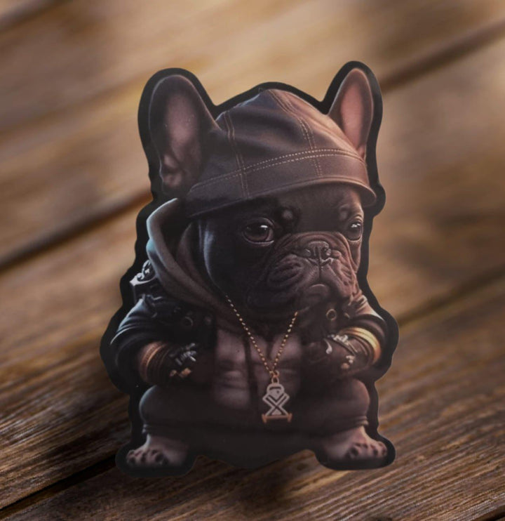French Bulldog Mafia Aufkleber Sticker - Bobbis Store Hunde