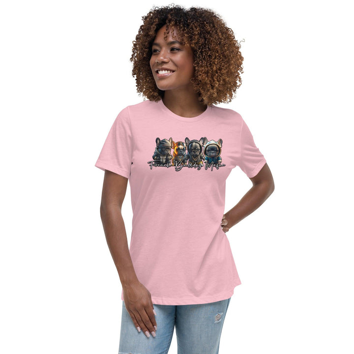 French Bulldog Mafia Lockeres Damen-T-Shirt - Bobbis Store Hunde