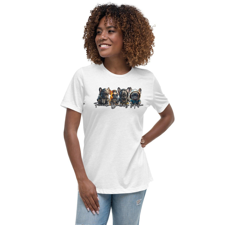 French Bulldog Mafia Lockeres Damen-T-Shirt - Bobbis Store Hunde