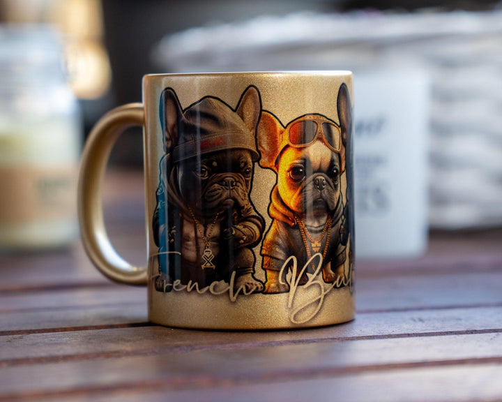French Bulldog Mafia Tasse Gold limitierte Auflage - Bobbis Store Hunde