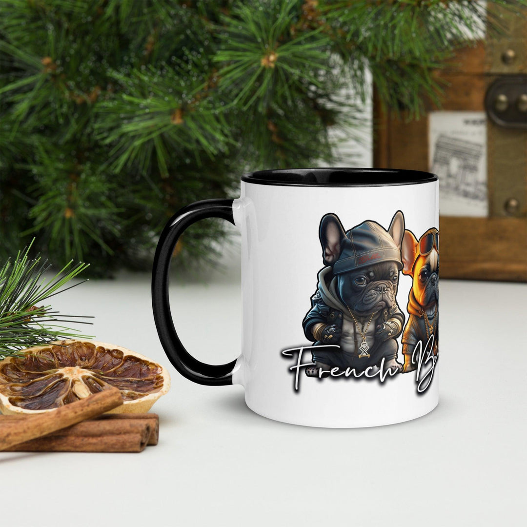 French Bulldog Mafia Tasse mit farbiger Innenseite - Bobbis Store Hunde