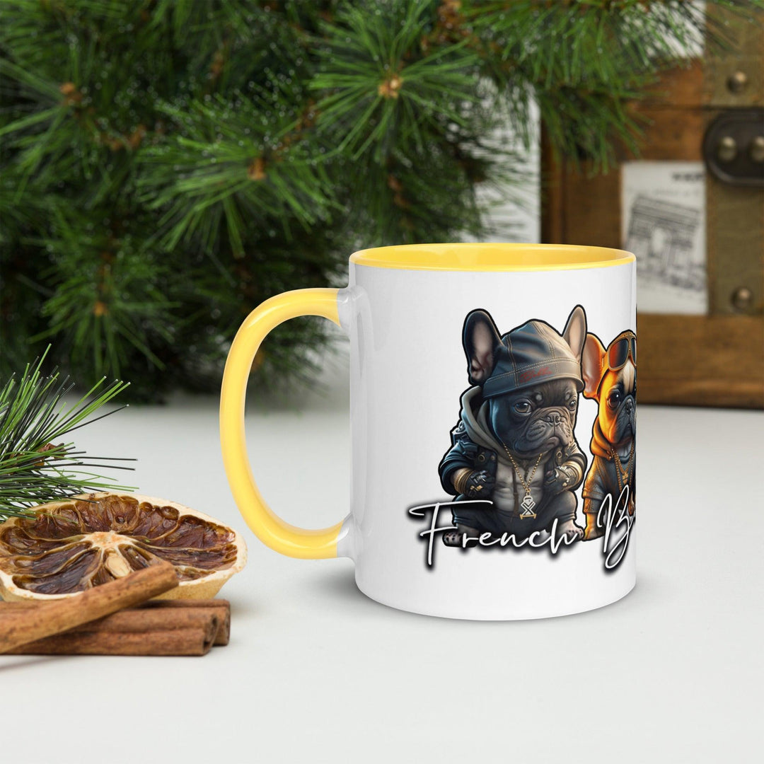 French Bulldog Mafia Tasse mit farbiger Innenseite - Bobbis Store Hunde