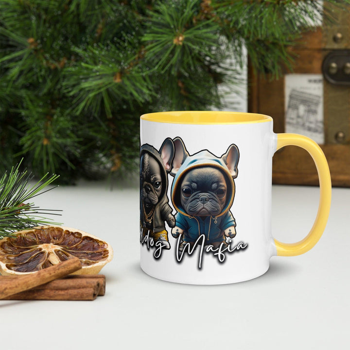 French Bulldog Mafia Tasse mit farbiger Innenseite - Bobbis Store Hunde