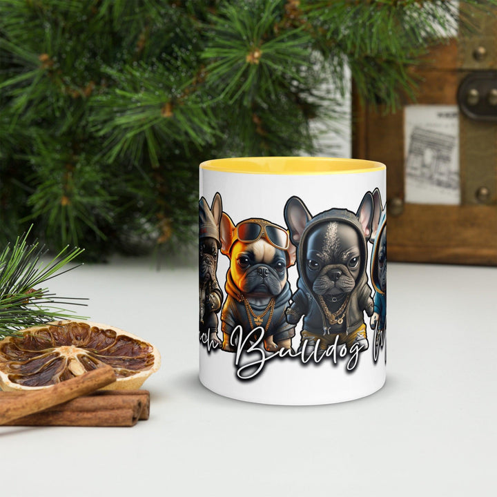 French Bulldog Mafia Tasse mit farbiger Innenseite - Bobbis Store Hunde