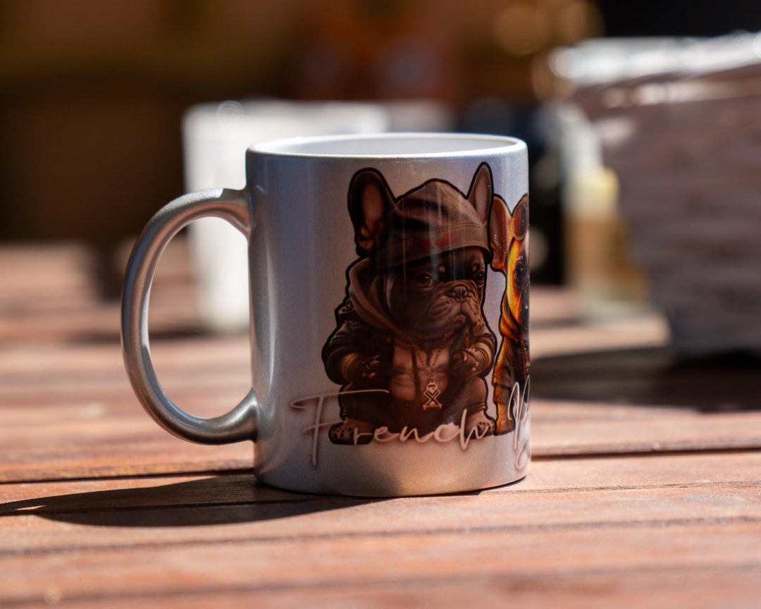French Bulldog Mafia Tasse Silber limitierte Auflage - Bobbis Store Hunde