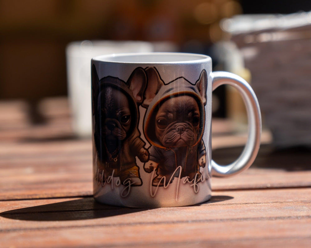 French Bulldog Mafia Tasse Silber limitierte Auflage - Bobbis Store Hunde