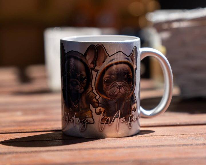 French Bulldog Mafia Tasse Silber limitierte Auflage - Bobbis Store Hunde