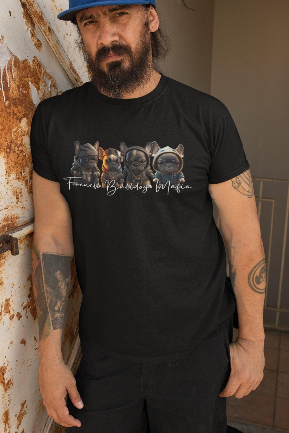French Mafia Unisex-Bio-Baumwoll-T-Shirt - Bobbis Store Hunde